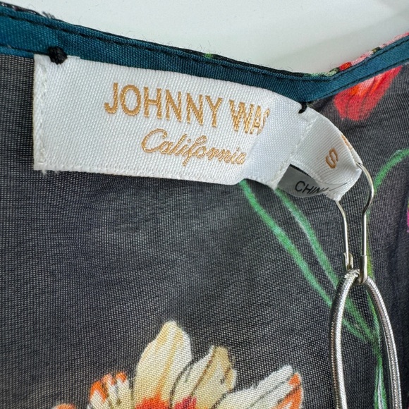 JOHNNY WAS Ombre Garden Easy Swim Coverup NEW Size S Silk Cotton Blend - Picture 8 of 12